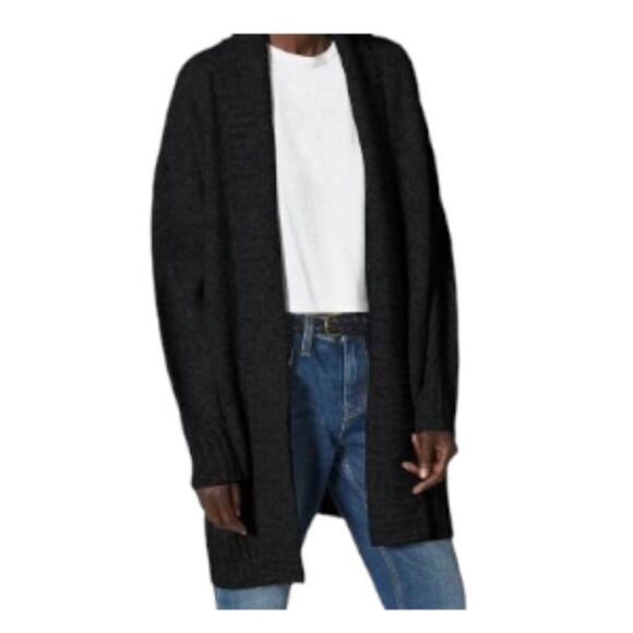 Joie Gwenna Wool-blend Cardigan In Black Caviar Large NWT - Picture 1 of 2